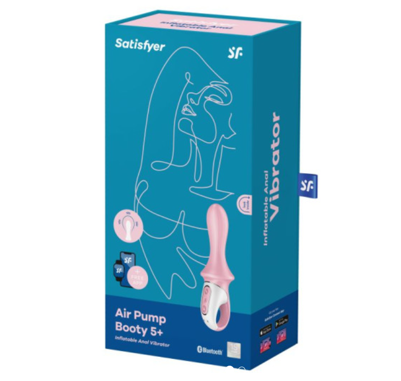 Satisfyer Air Pump Booty 5+ Red